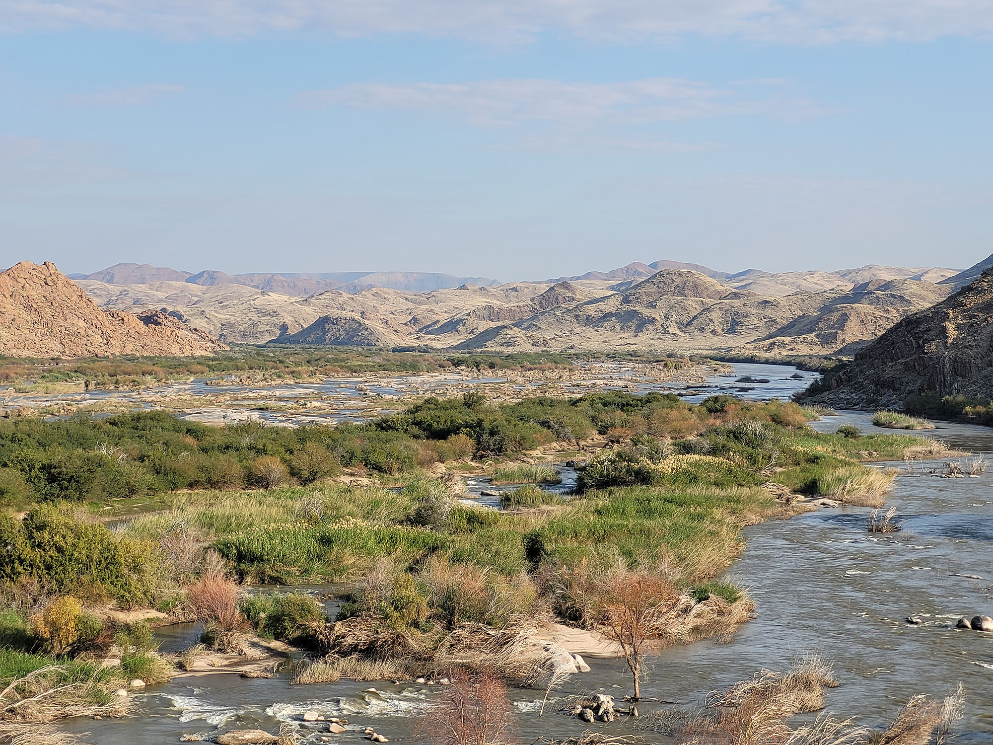 Photograph from a previous trip on the Orange River.